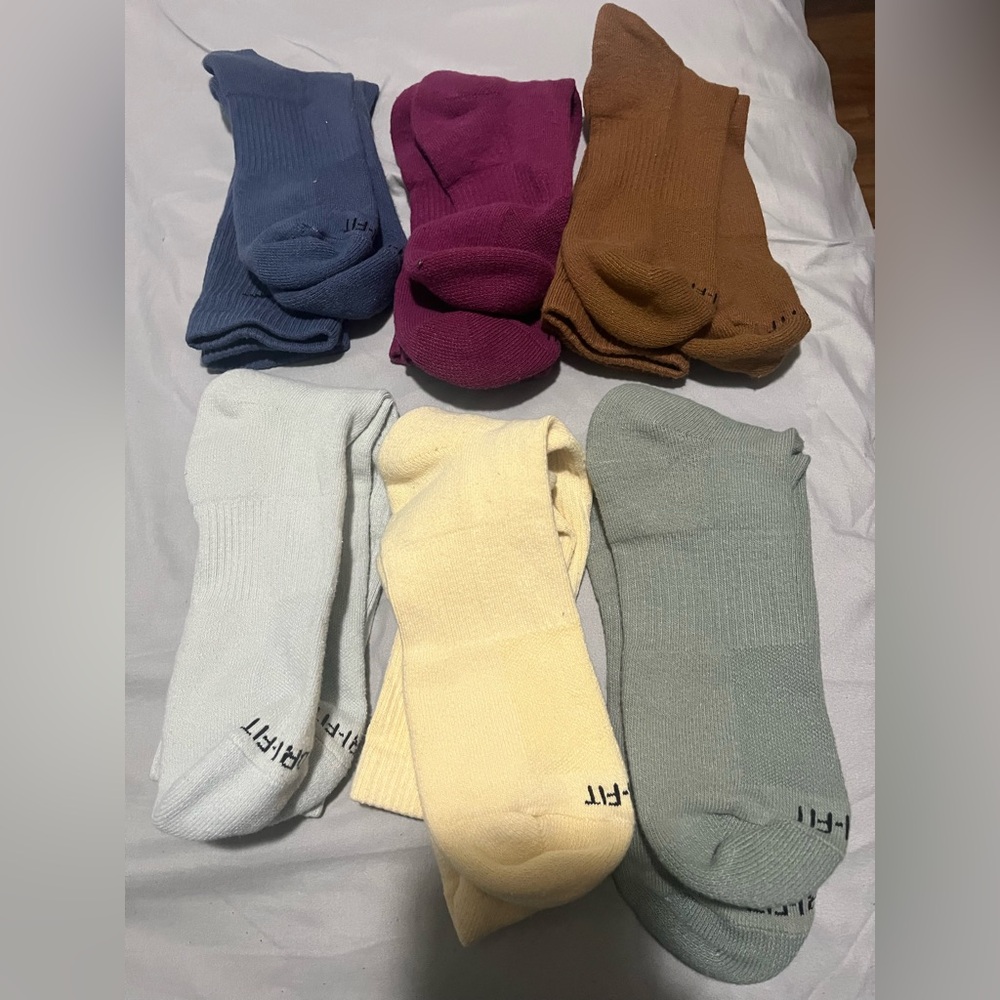 Nike Unisex Vibrant Casual Socks Set - 6 Pairs